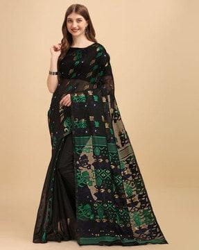 Floral Woven Banarasi Silk Saree