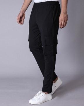 Men Cargo Track Pants with Insert Pockets