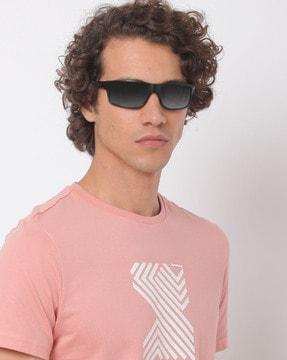 0OO9449 Polarized Full-Rim Rectangular Sunglasses