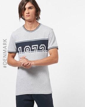 numeric-print-heathered-crew-neck-t-shirt