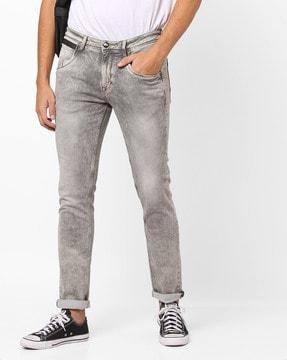 Washed Slim Fit Jeans
