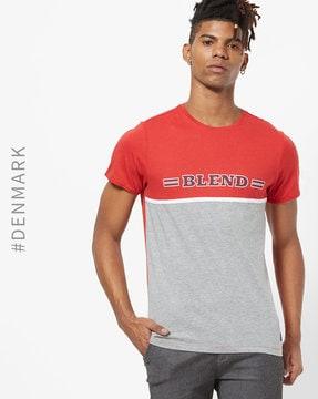 Colourblock Crew-Neck T-shirt