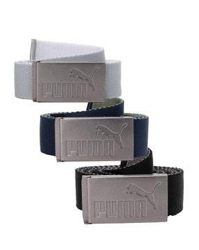 Pack of 3 Reversible Webbed Belts