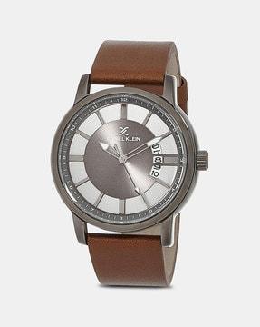 DK11836-3 Analogue Watch with Leather Strap