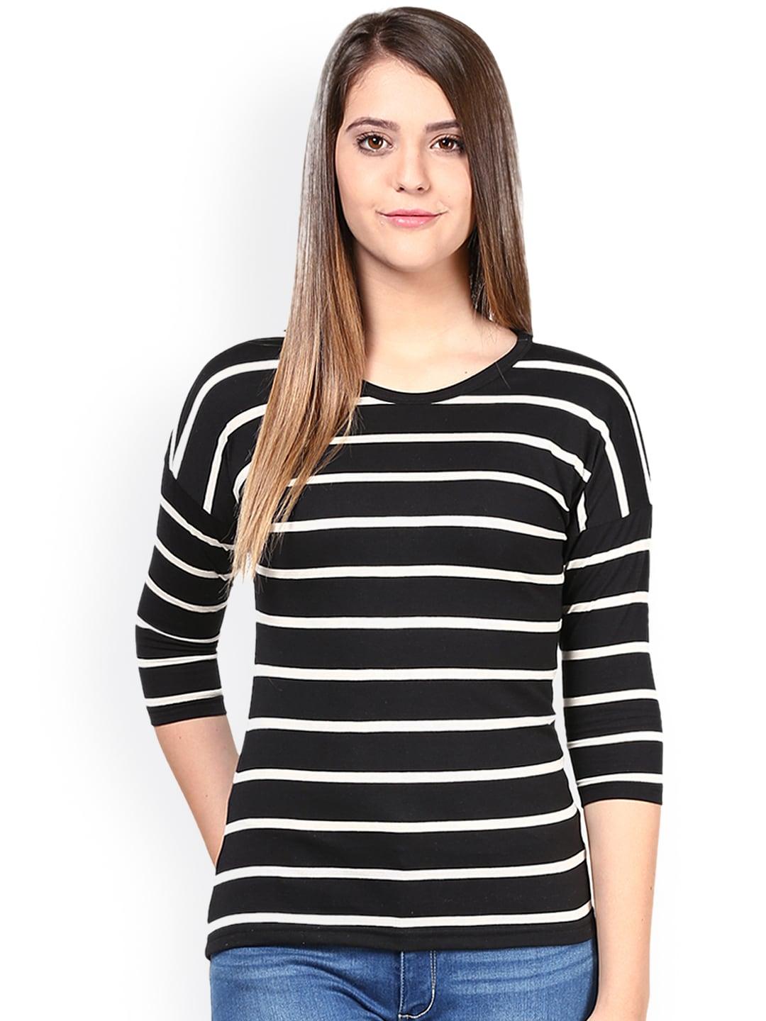 hypernation-black-striped-t-shirt
