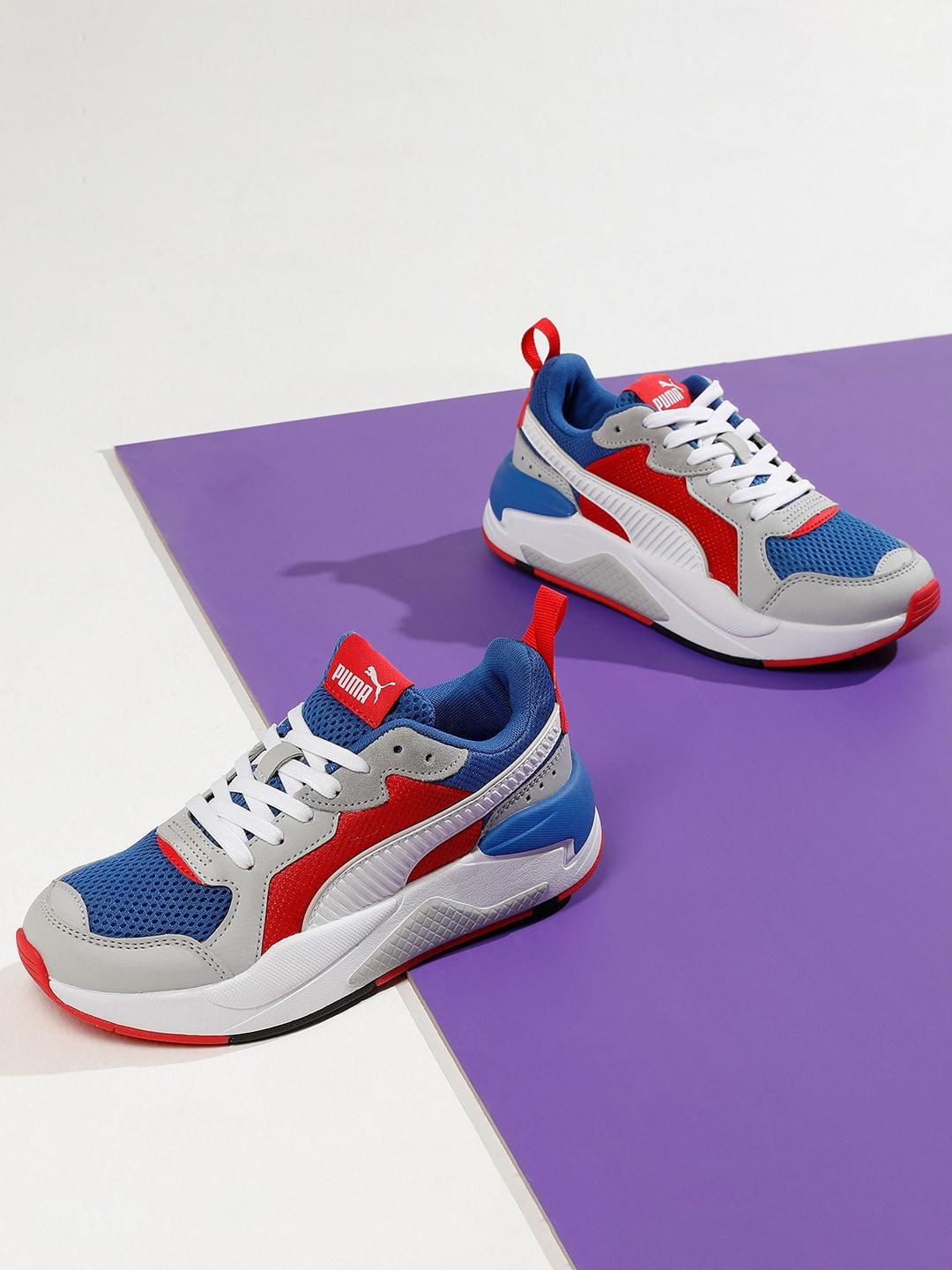 Puma Boys Blue & Red X-Ray Youth Sneakers