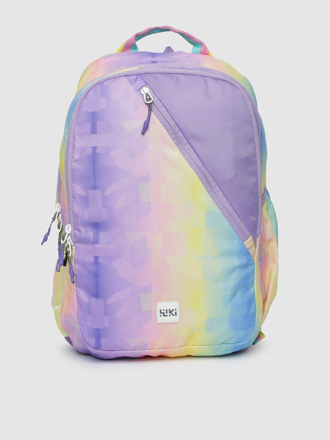 Wildcraft Unisex Yellow & Purple Backpack