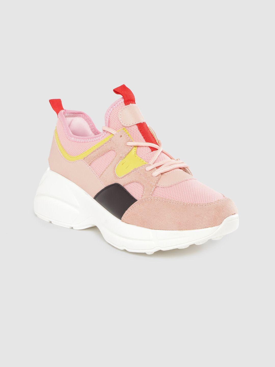 lavie-women-pink-woven-design-flatform-sneakers