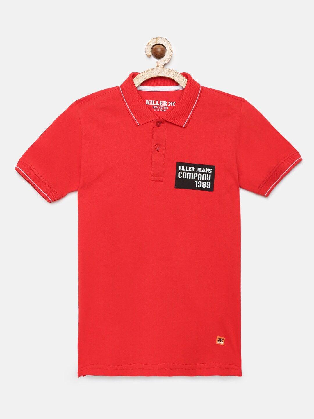 killer-boys-red-solid-polo-collar-t-shirt