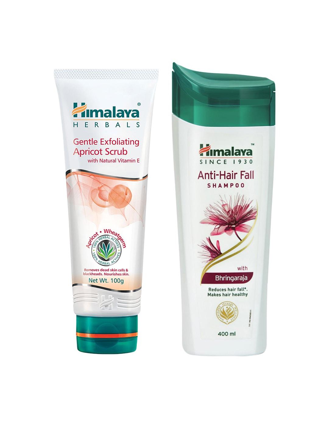 Himalaya Set of Anti-Hair Fall Shampoo & Apricot Scrub