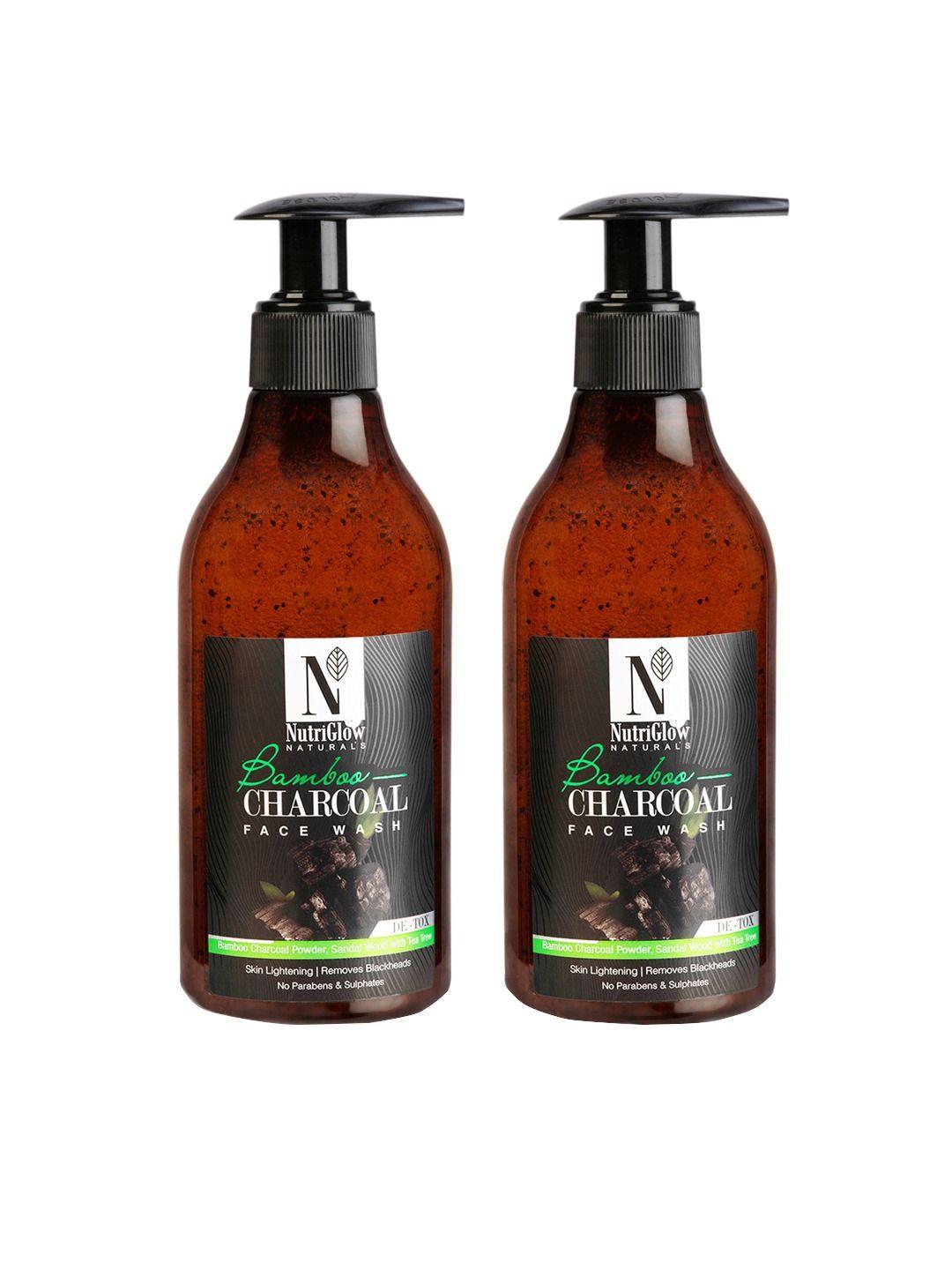 nutriglow-naturals-set-of-2-bamboo-charcoal-sustainable-face-wash-300-ml-each