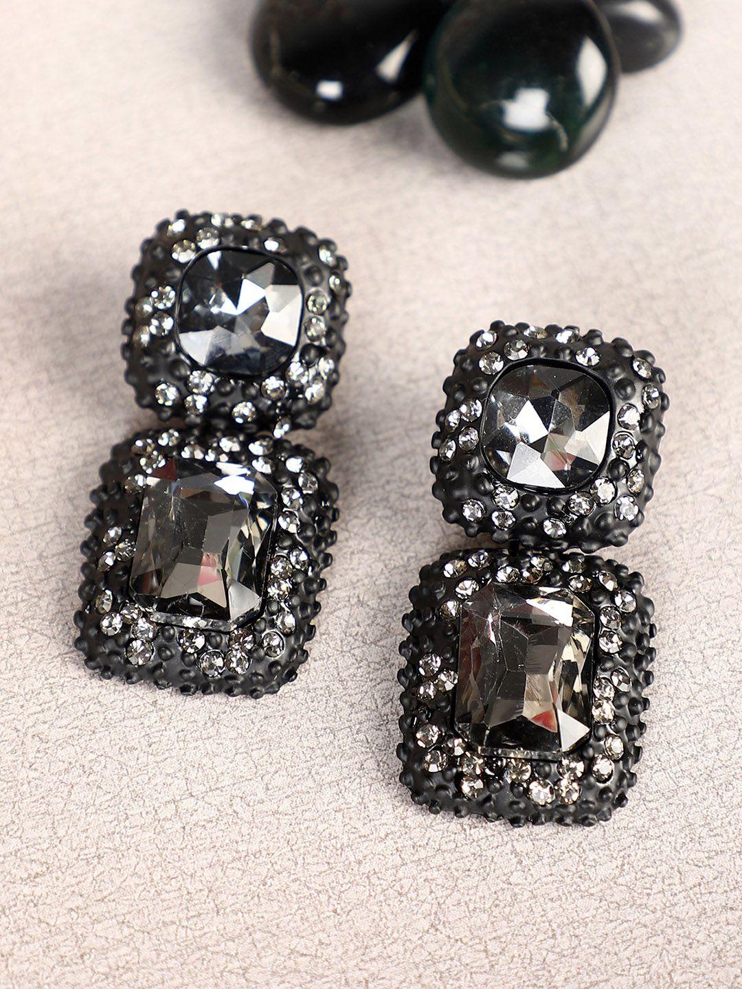 shining-diva-fashion-black-contemporary-drop-earrings