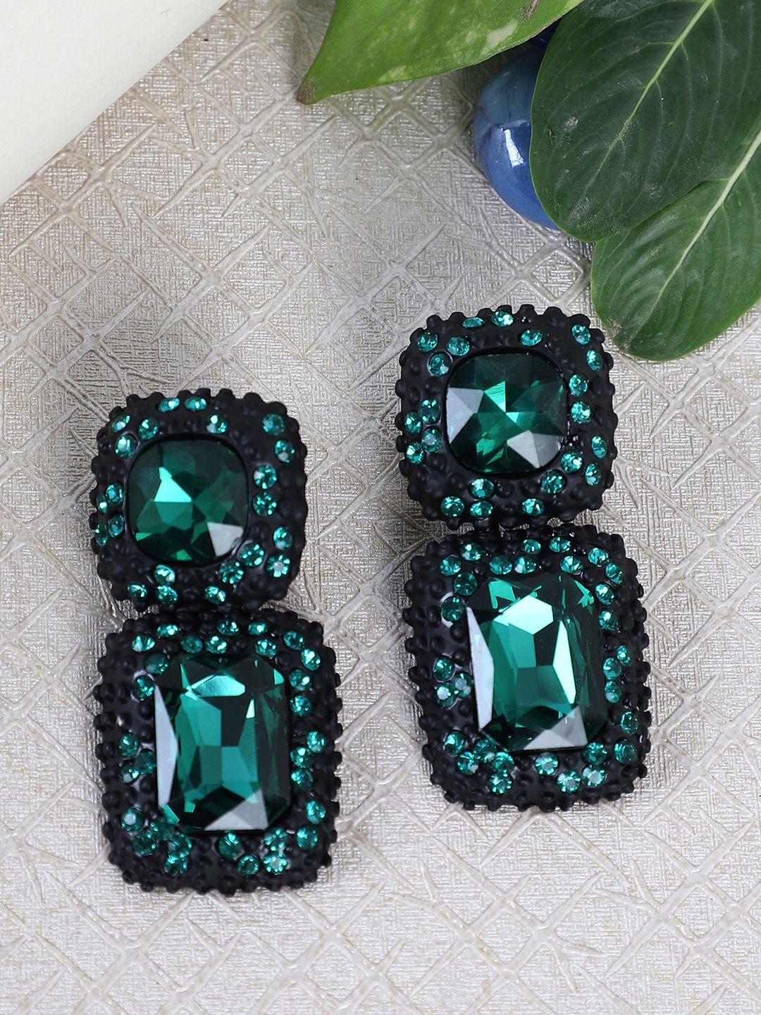 shining-diva-fashion-green-contemporary-drop-earrings