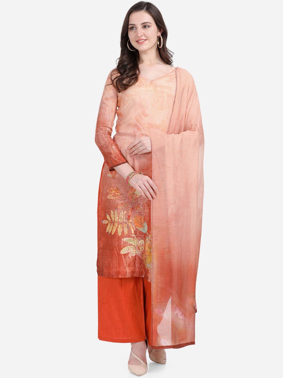 stylee-lifestyle-peach-coloured-and-orange-satin-unstitched-dress-material