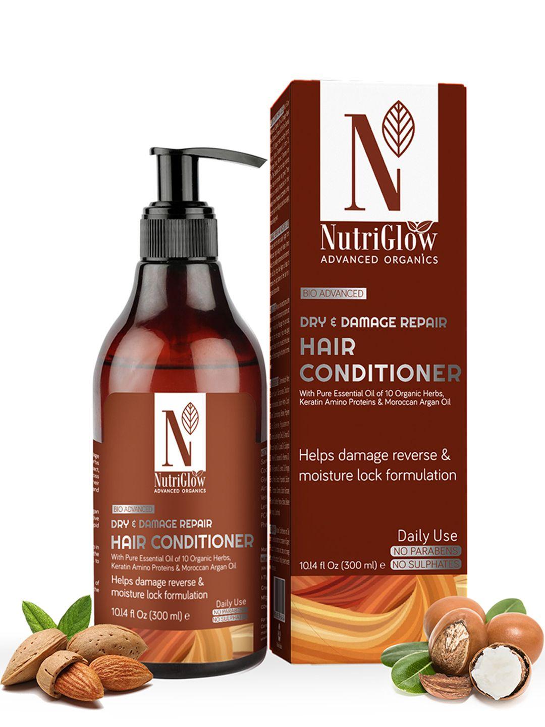 NutriGlow Advanced Organics Sustainable Bio Daily Use Dry-damage Repair Hair Conditioner 300 ml