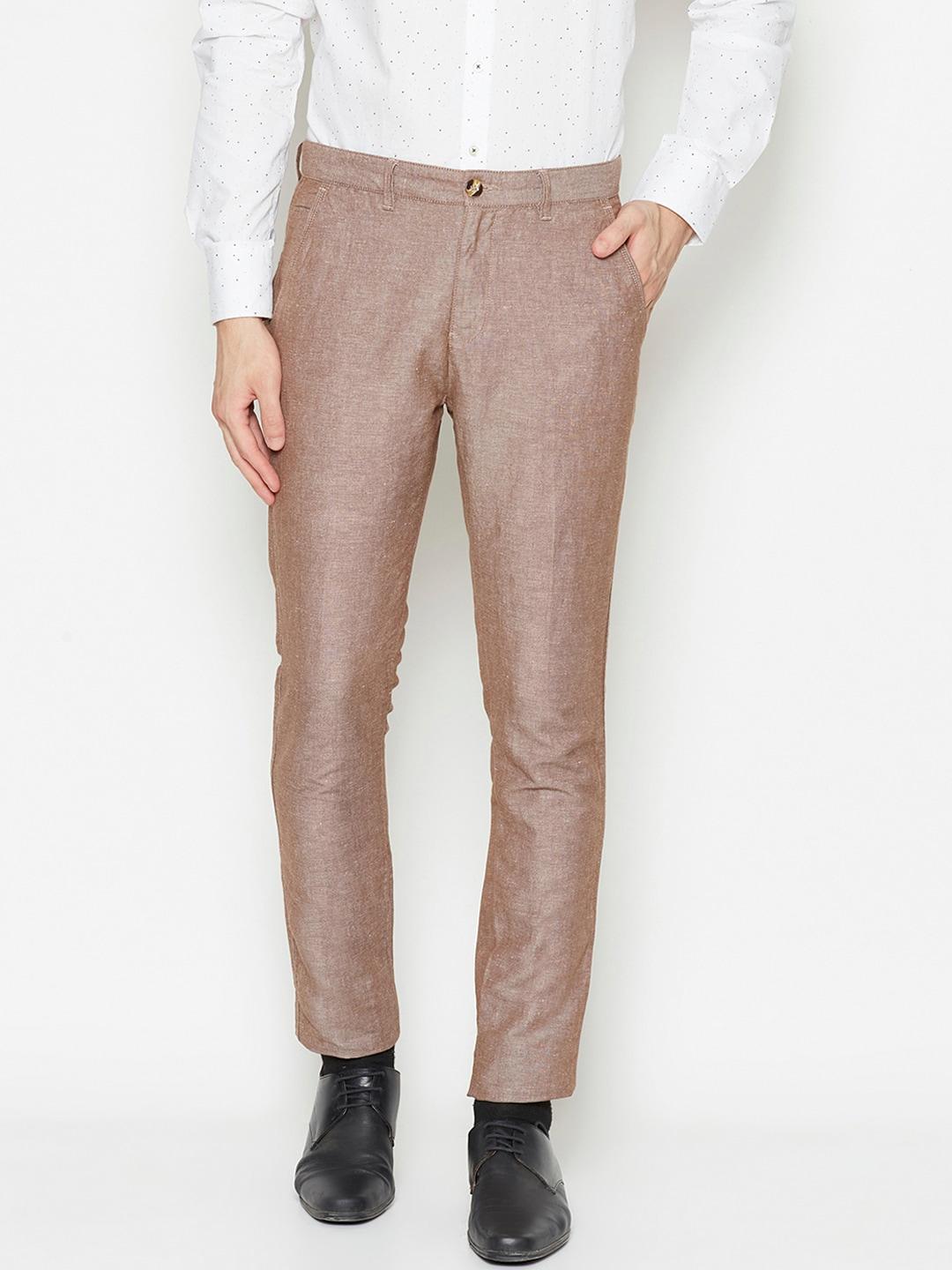 bruun-&-stengade-men-beige-slim-fit-solid-regular-trousers