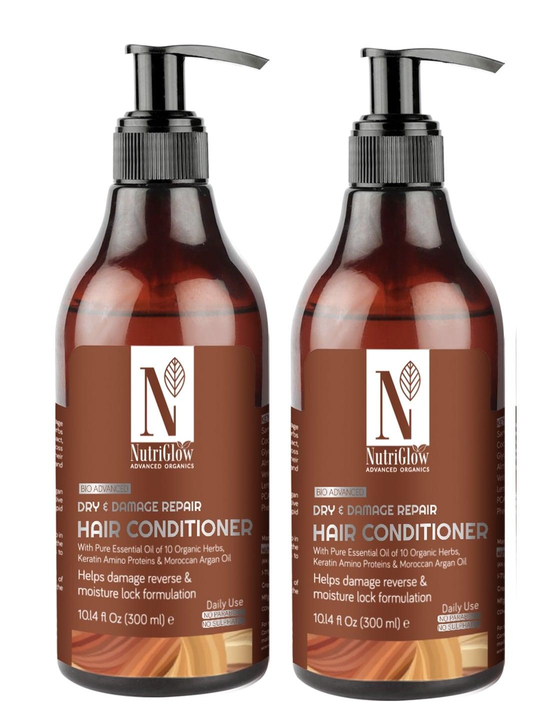 Nutriglow Advanced Organics Pack of 2 Bio Advanced Dry & Damage Repair Hair Conditioner