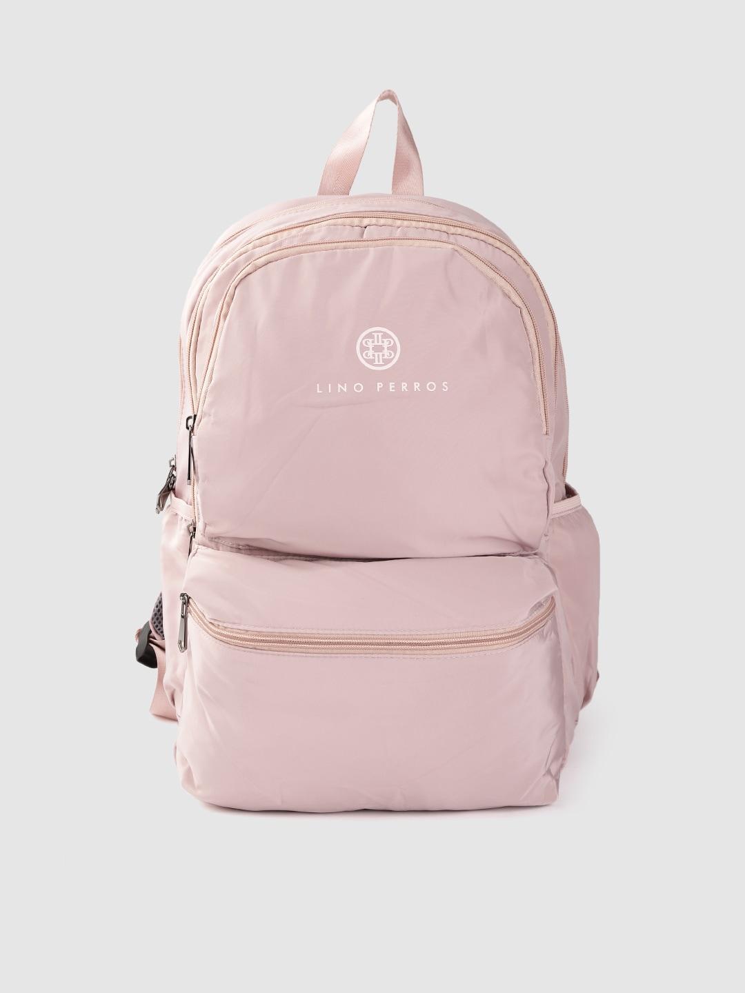 lino-perros-women-dusty-pink-solid-13-inch-laptop-backpack