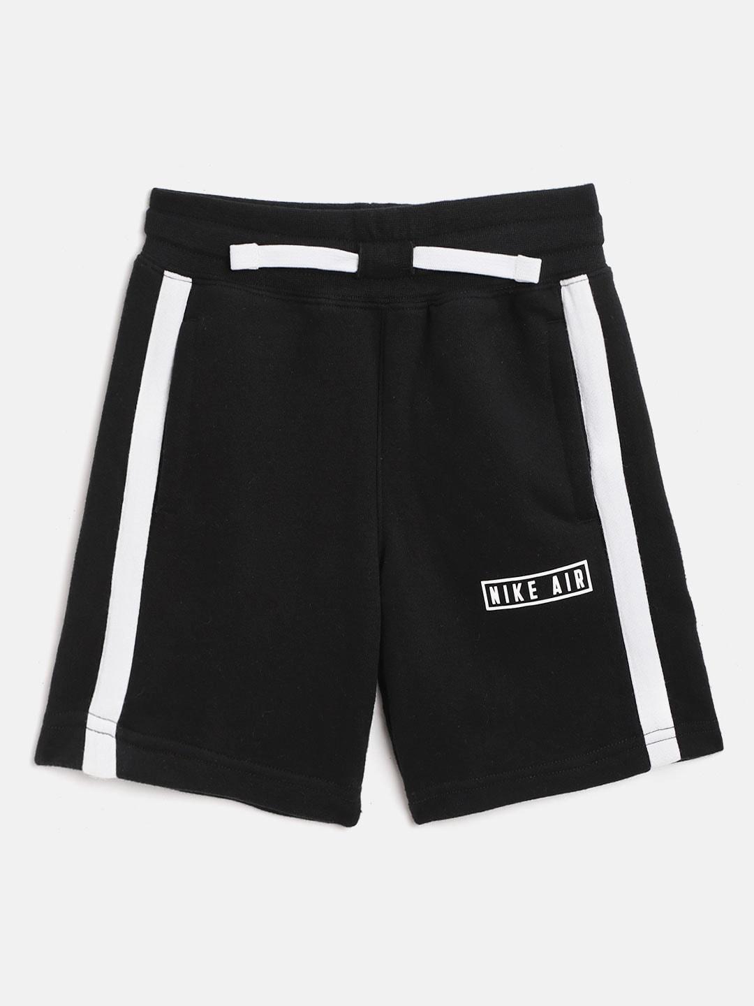 nike-boys-black-&-white-air-solid-regular-fit-sports-shorts