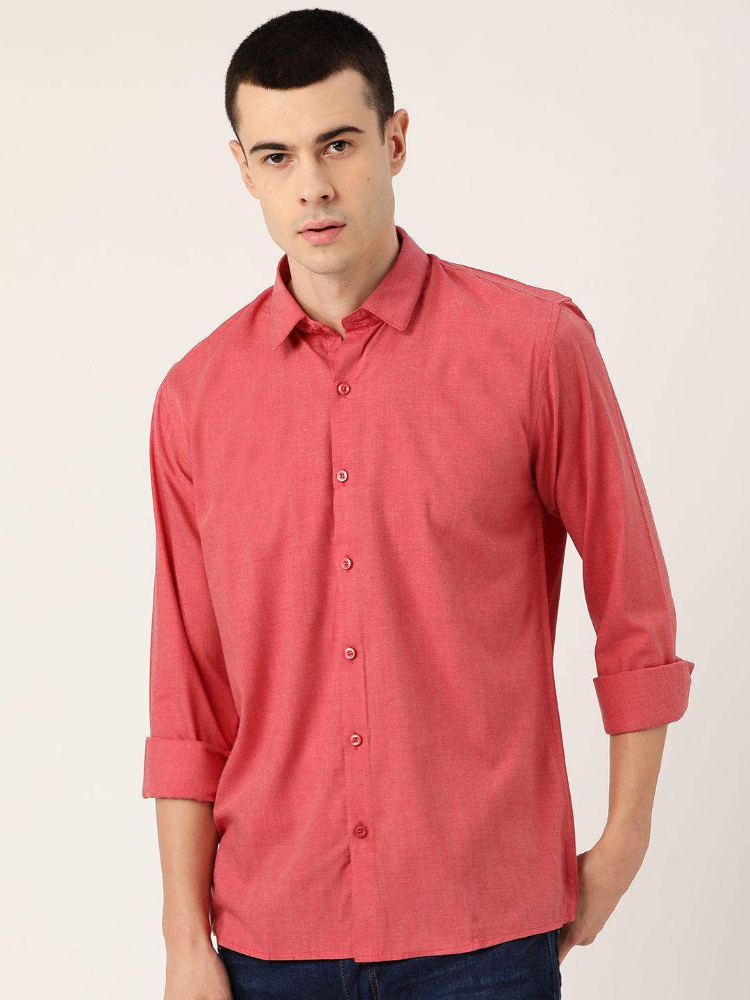 sojanya-men-pink-classic-regular-fit-solid-casual-shirt