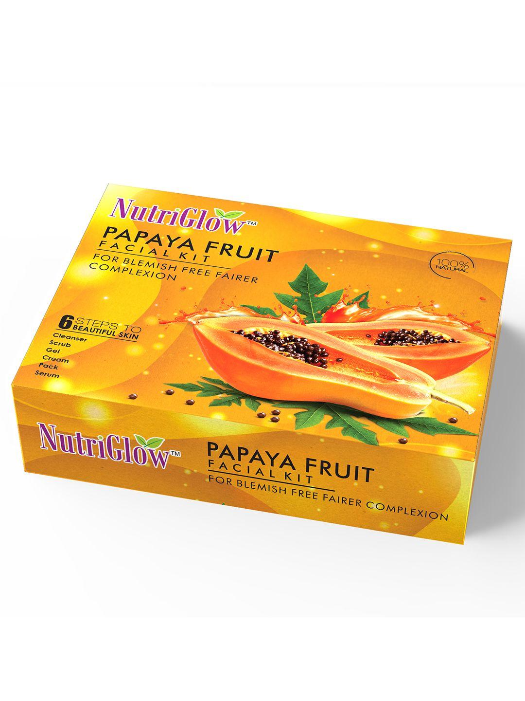 nutriglow-sustainable-papaya-fruit-facial-kit-for-blemish-free,dark-spot-&-fairer-complexion-250g+10ml