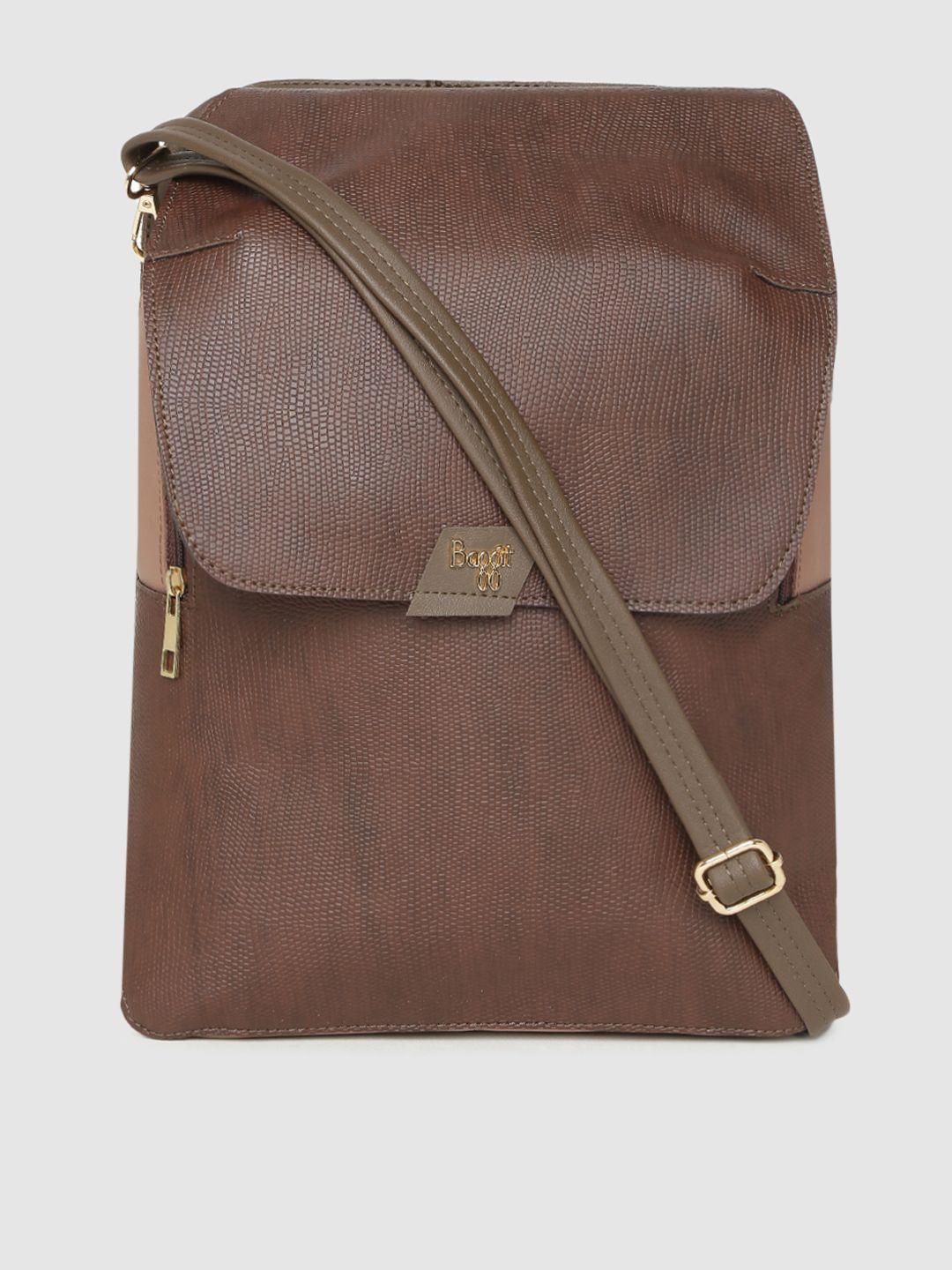 baggit-women-brown-solid-backpack