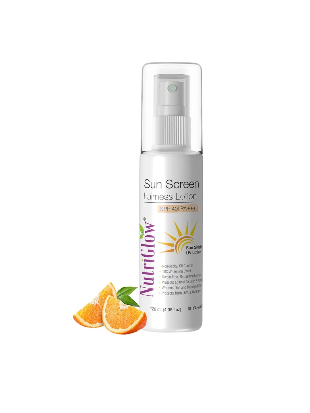 NutriGlow Sustainable Sunscreen Fairness Liquorice UV Lotion SPF 40 PA+++ - 120 ml