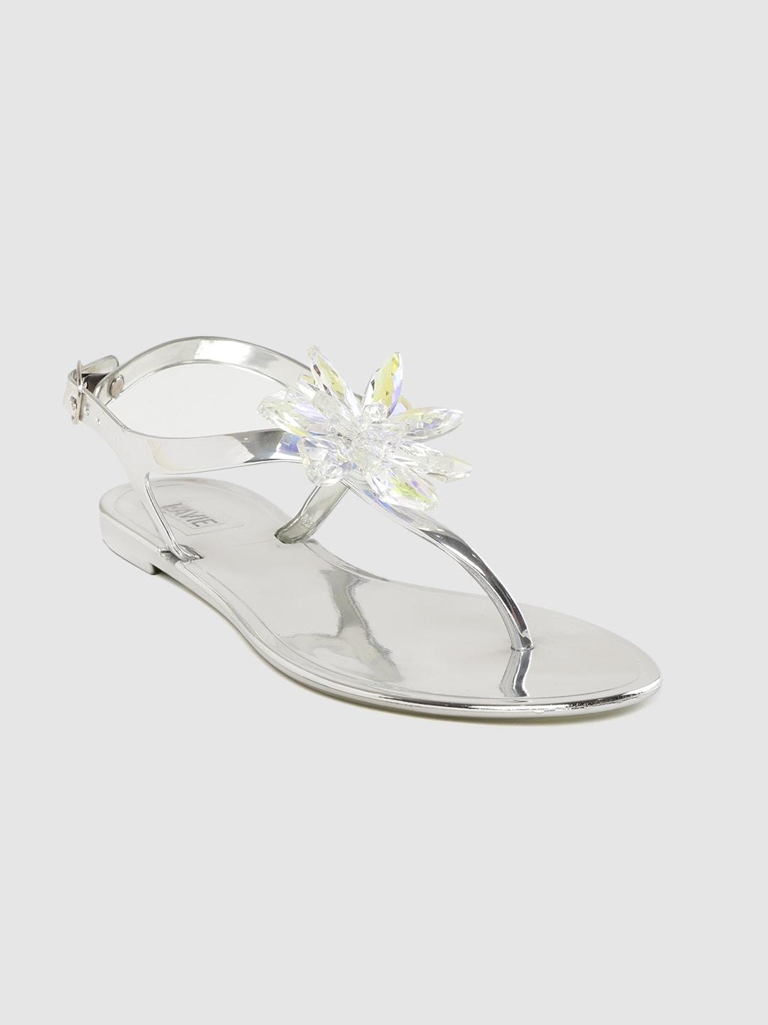 lavie-women-silver-toned-solid-t-strap-flats-with-floral-stone-studded--deatil