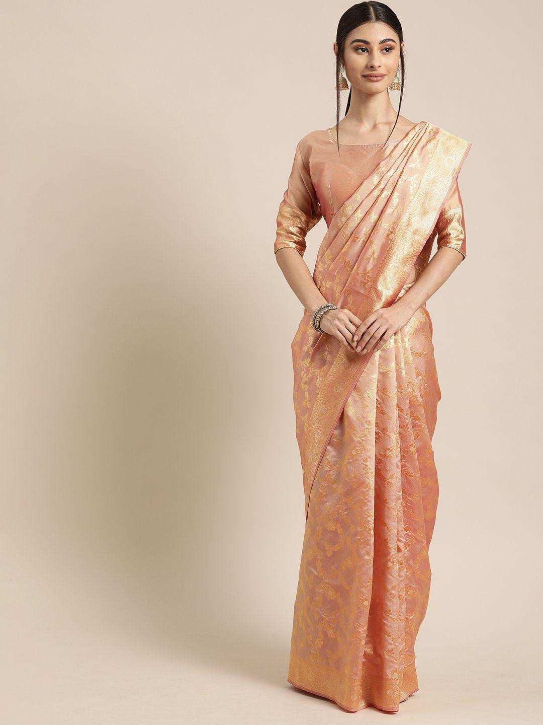 mitera-cream-coloured-&-gold-toned-silk-blend-woven-design-banarasi-saree