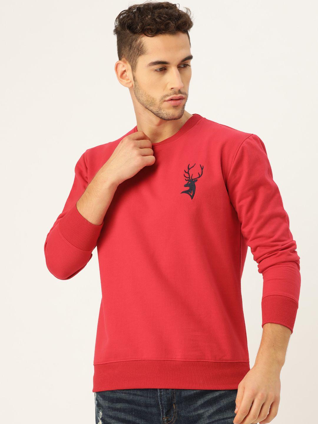 portblair-men-red-solid-sweatshirt