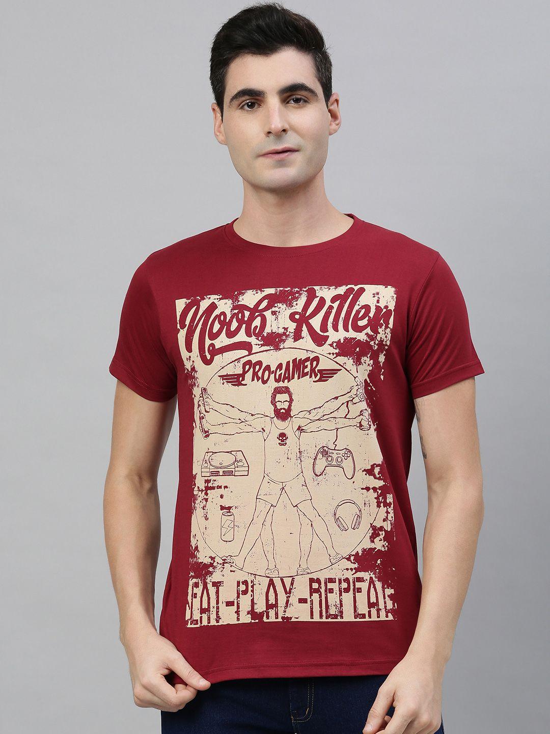 conditions-apply-men-maroon-printed-round-neck-t-shirt