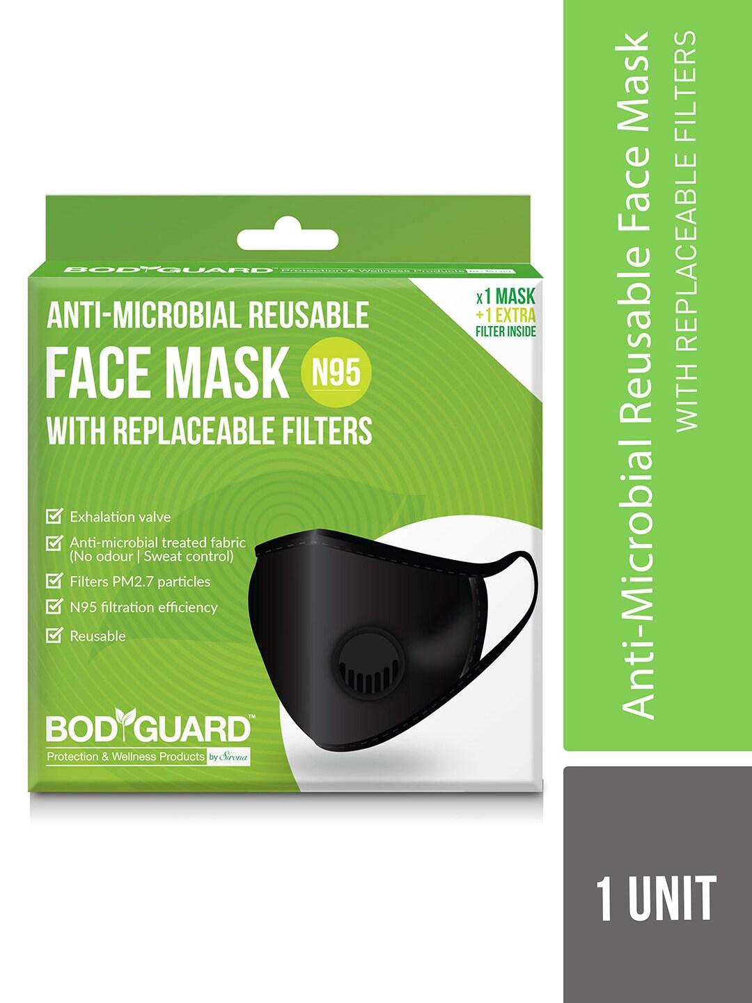 BOD GUARD Unisex Black 5-Ply N95/KN95 Reusable Mask