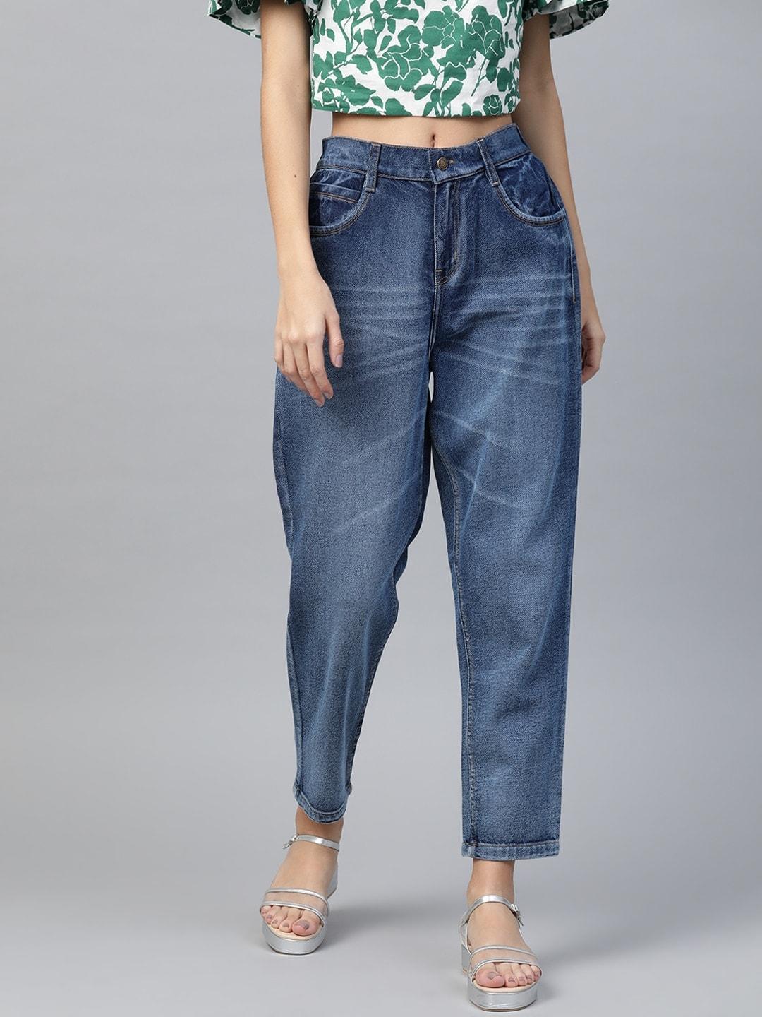 sassafras-women-blue-pure-cotton-relaxed-fit-high-rise-clean-look-cropped-jeans