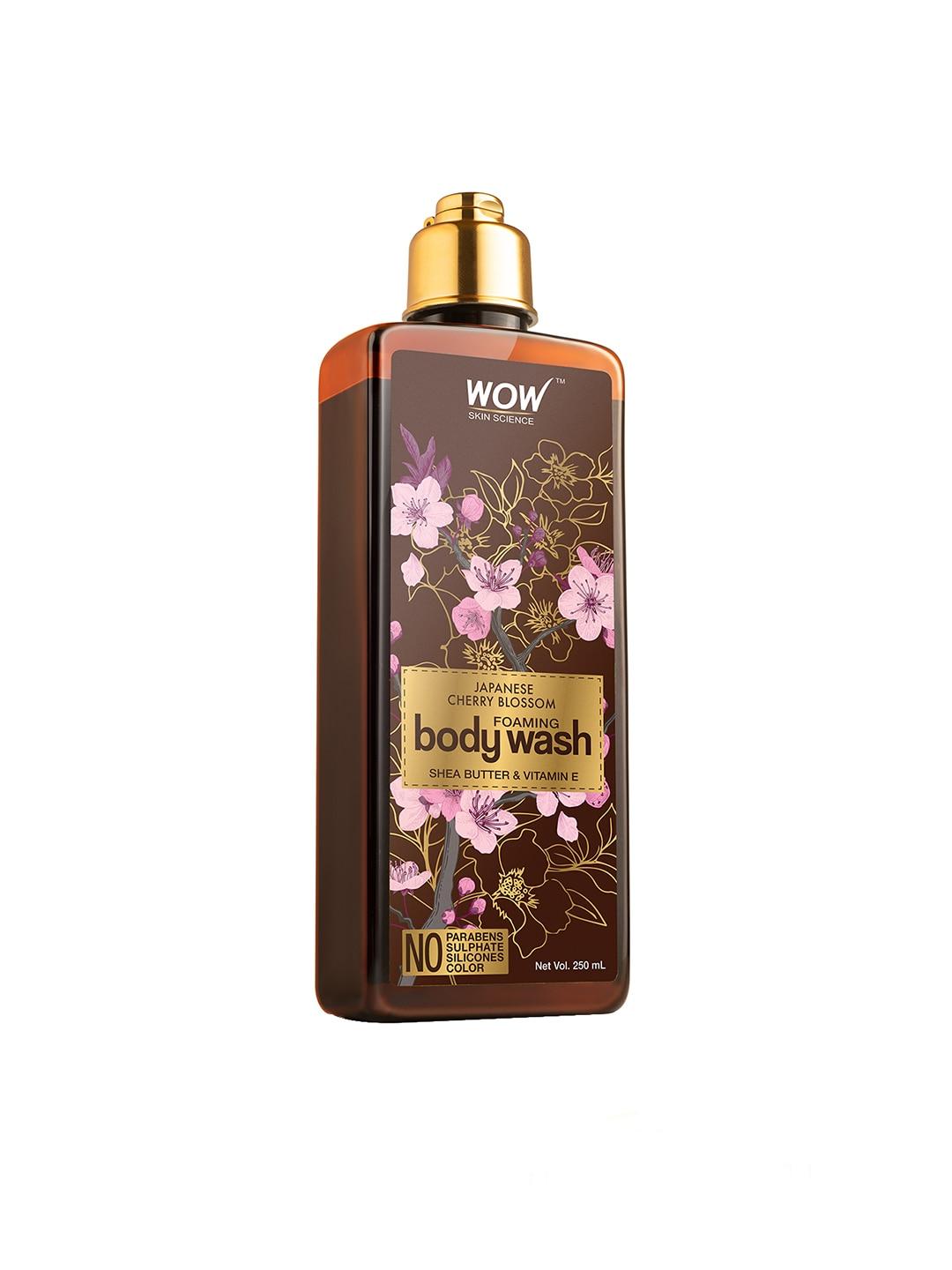WOW SKIN SCIENCE Unisex Brown Japanese Cherry Blossom Foaming Body Wash - 250mL