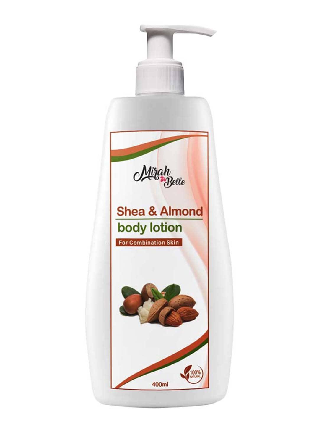 Mirah Belle Shea Butter Sweet Almond Natural Body Lotion 400 ml