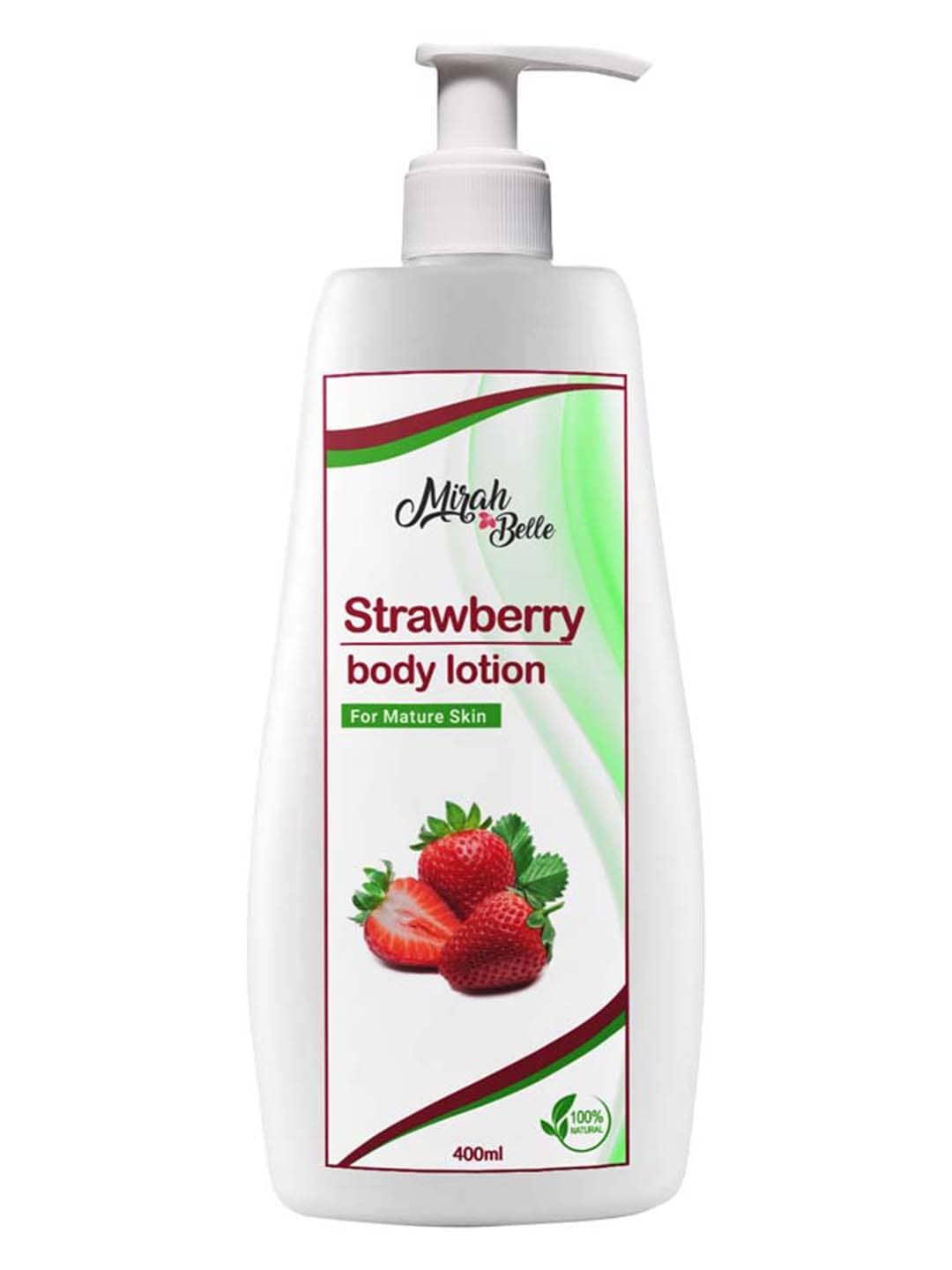 Mirah Belle White Strawberry Natural Body Lotion 400 ml