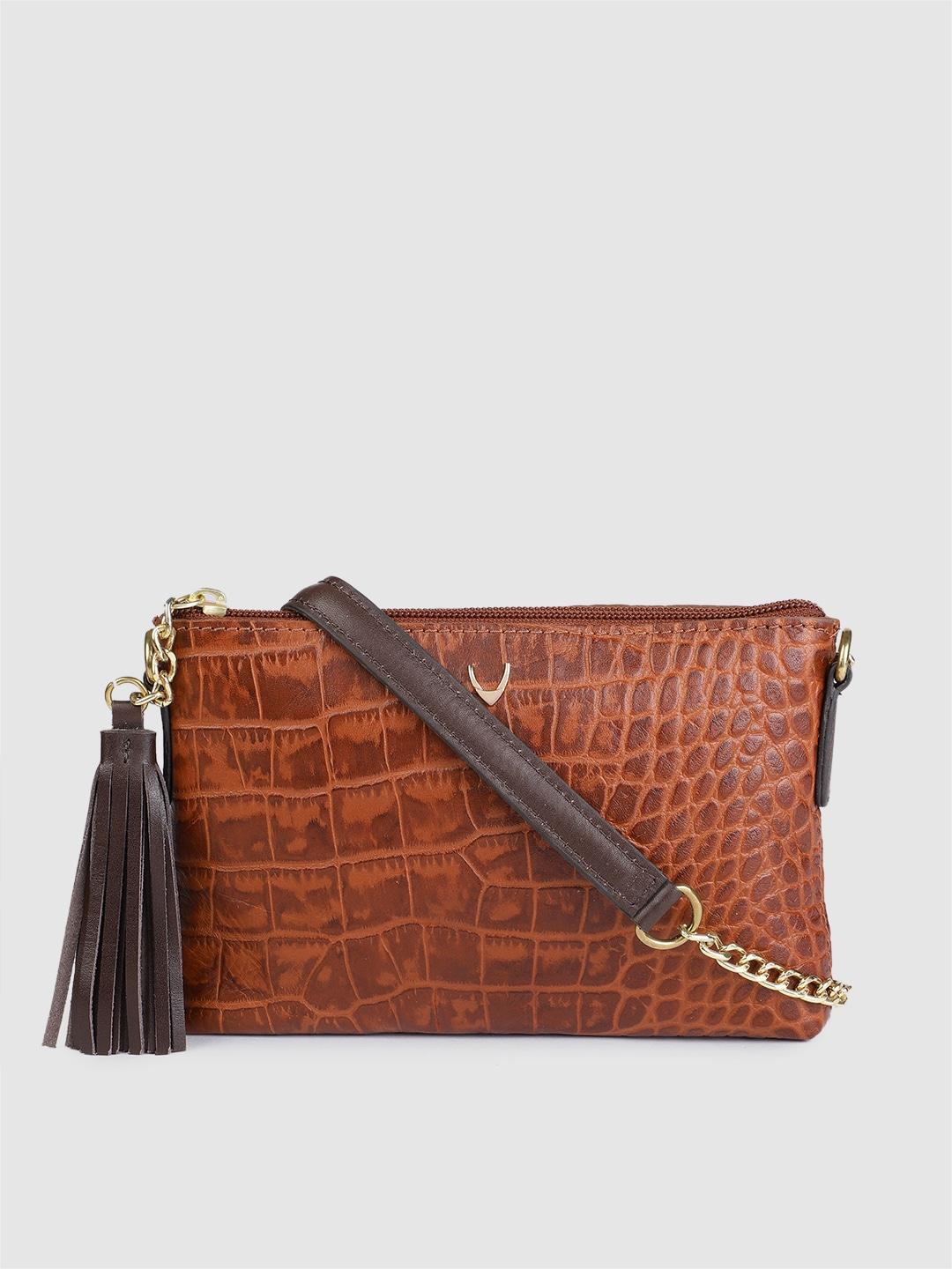 hidesign-tan-brown-croc-textured-leather-sling-bag