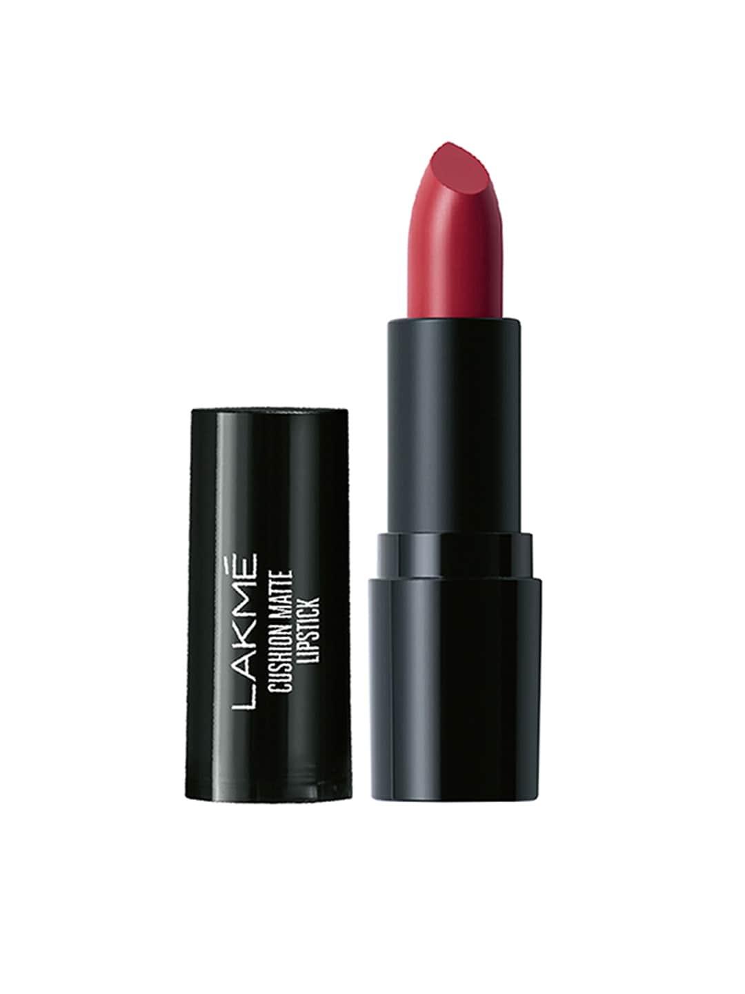 Lakme Cushion Matte Lipstick with French Rose Oil - Red Wine CR3
