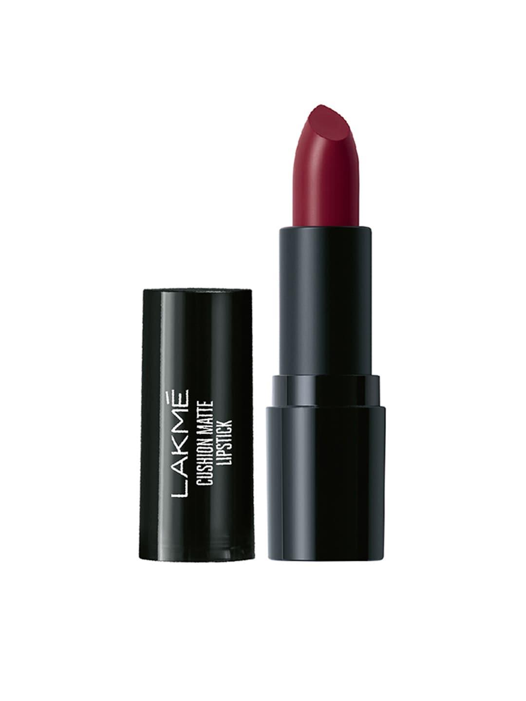 Lakme Cushion Matte Lipstick with French Rose Oil - Burgundy Bloom CB1