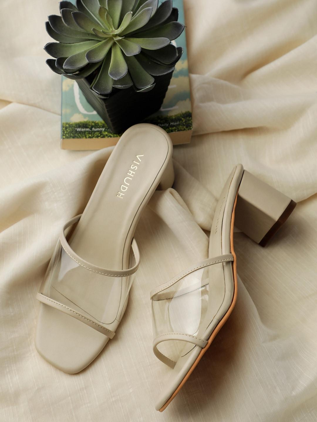 vishudh-women-transparent-solid-block-heels