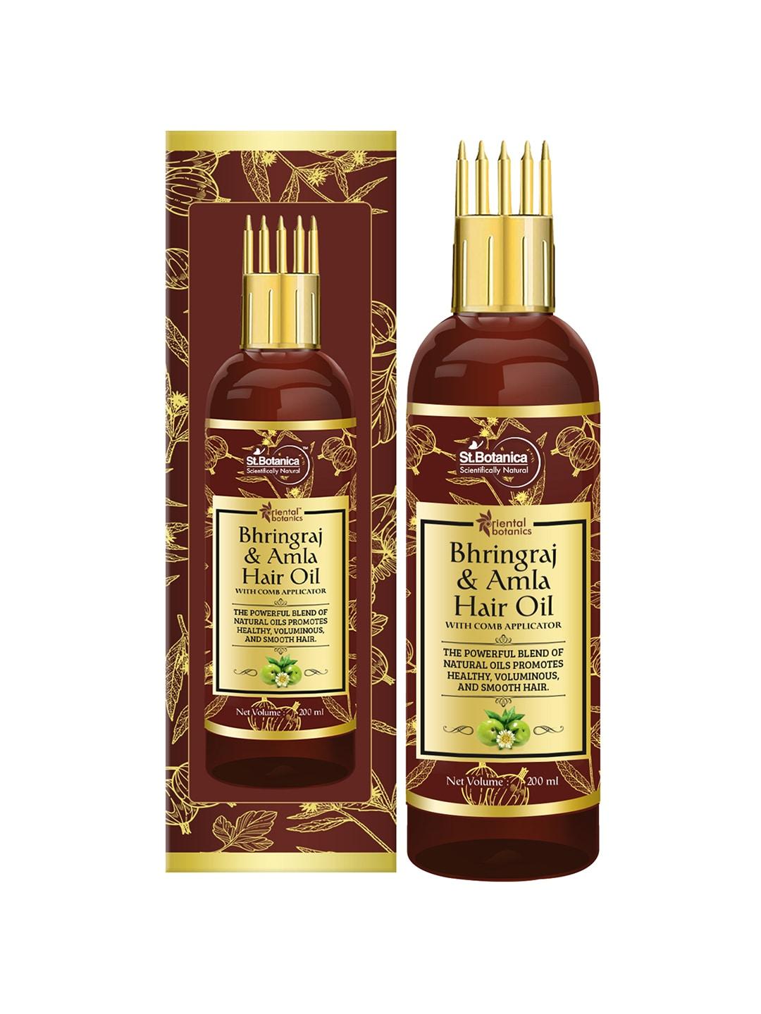 Oriental Botanics Bhringraj & Amla Hair Oil With Comb Applicator 200 ml