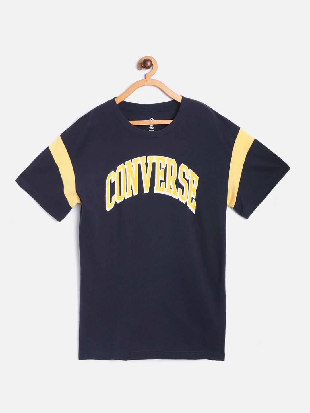 converse-boys-navy-blue-&-yellow-pure-cotton-brand-logo-print-round-neck-t-shirt