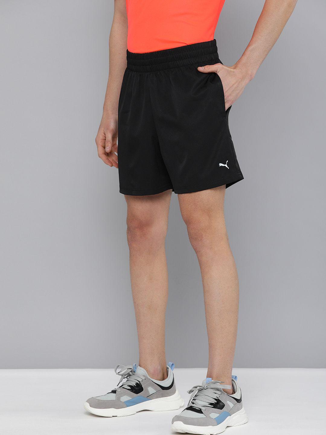Puma Men Black Solid Regular Fit PERFORMANCE WOVEN 5"  Sports Shorts