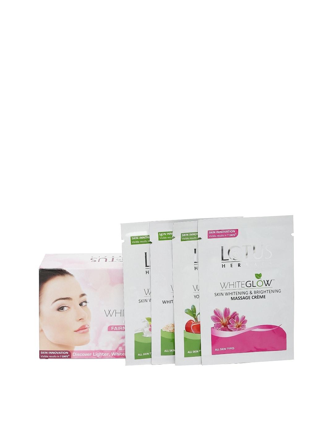 Lotus Herbals Sustainable White Glow 4 in 1 Fairness Facial Kit - Insta Glow