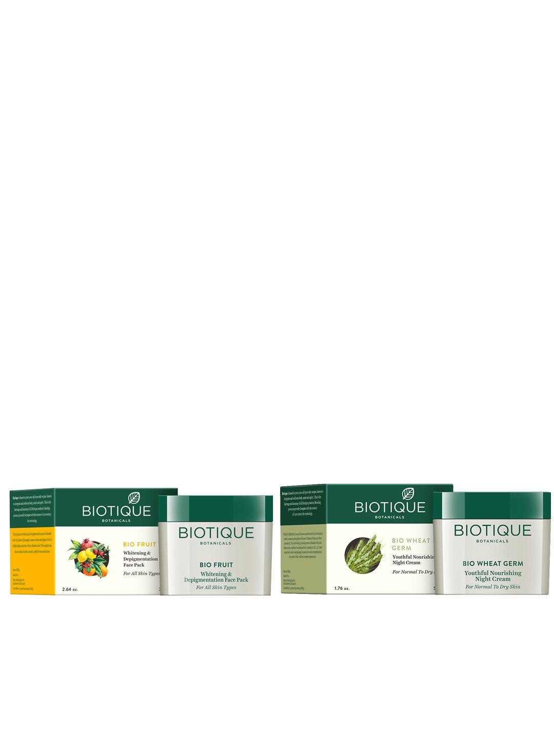 Biotique Unisex Sustainable Set of Face Pack & Night Cream