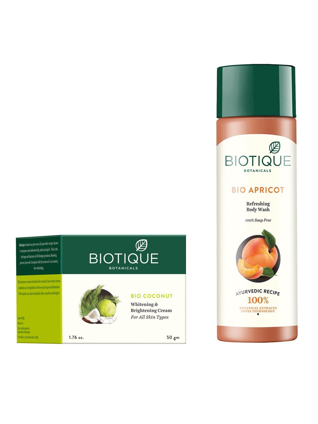 Biotique Unisex Bio Sustainable Set of Coconut Cream & Refreshing Body Wash