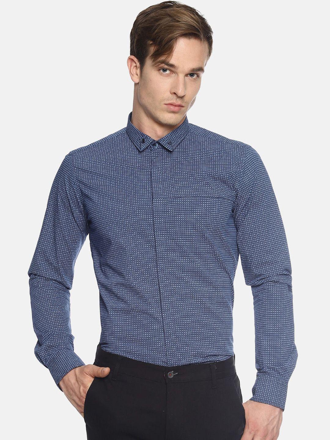 couper-&-coll-men-blue-slim-fit-printed-cotton-casual-shirt