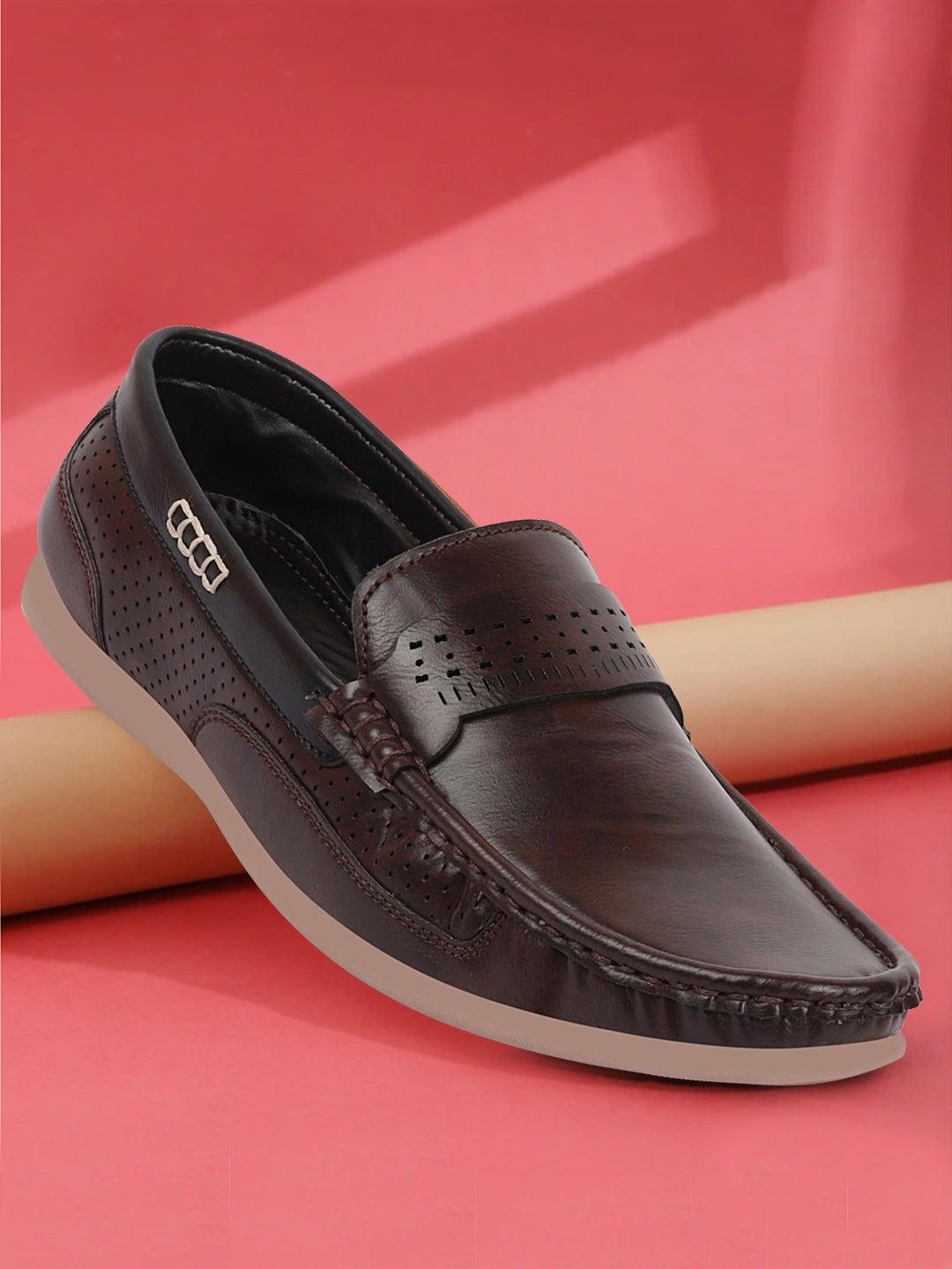 FAUSTO Men Brown Loafers