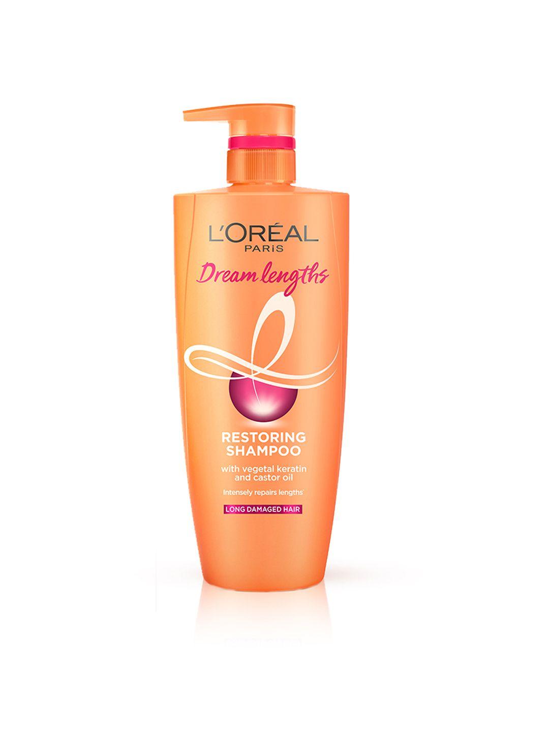 LOreal Paris Dream Lengths Restoring Shampoo with Vegetal Keratin & Castor Oil 1L