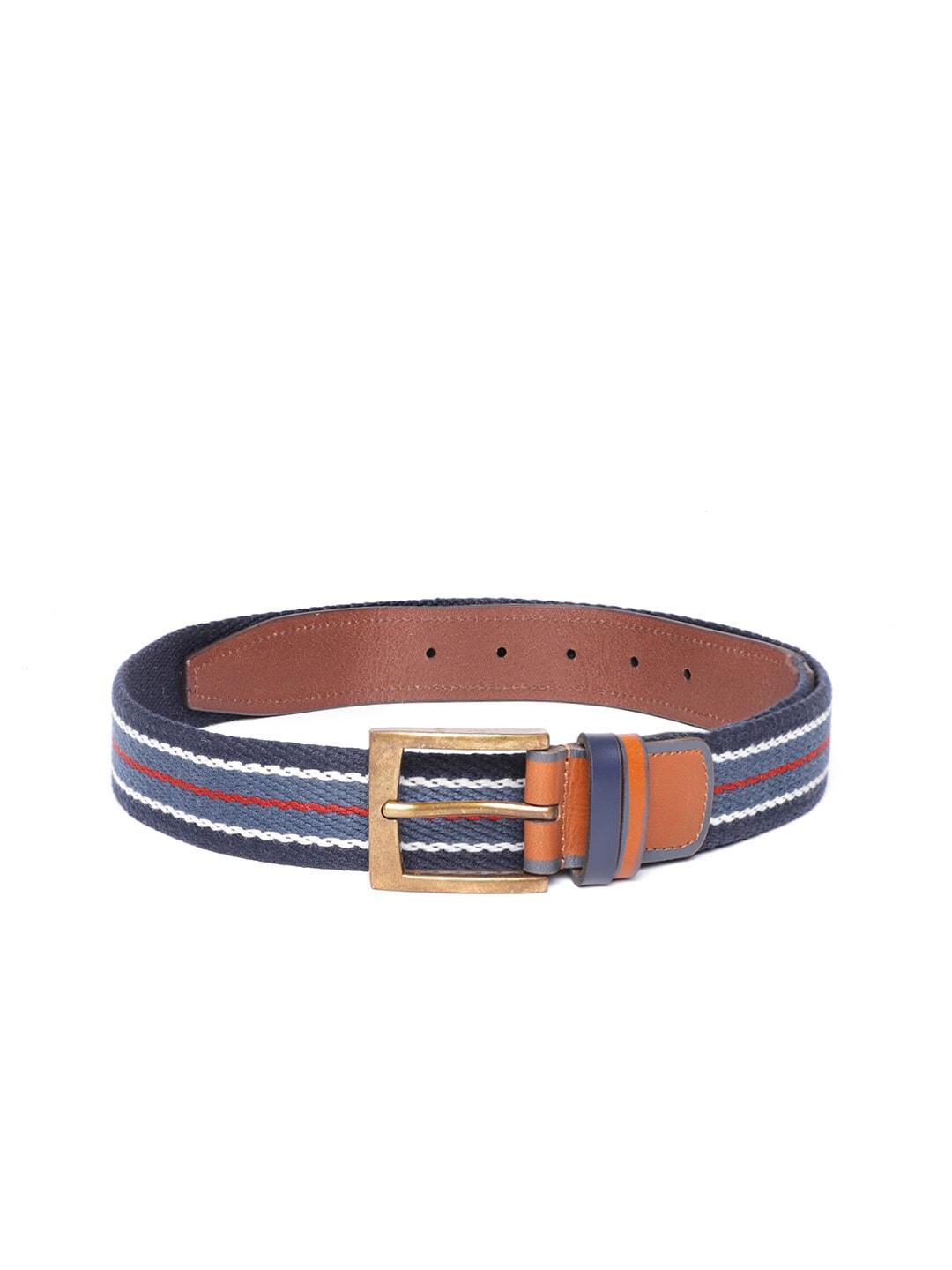 allen-solly-men-navy-blue-&-white-striped-belt